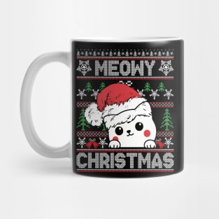 Meowy Christmas Funny Christmas Mug